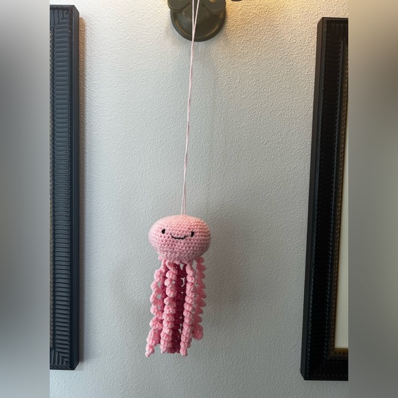 Hand Crocheted Hanging Squishy the Jellyfish! - Picture 8 of 8